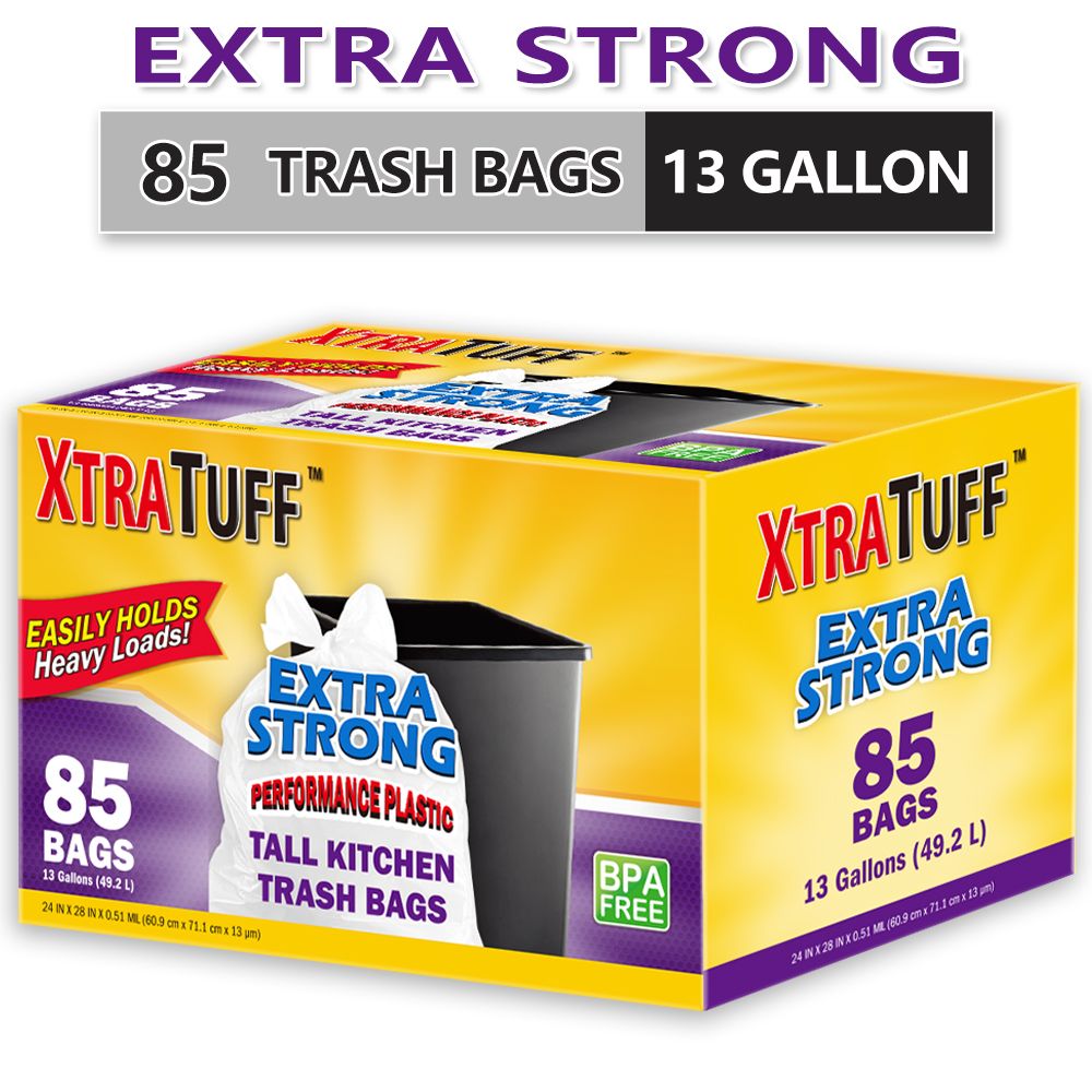 85-Count Heavy-Duty Multipurpose Garbage Bags