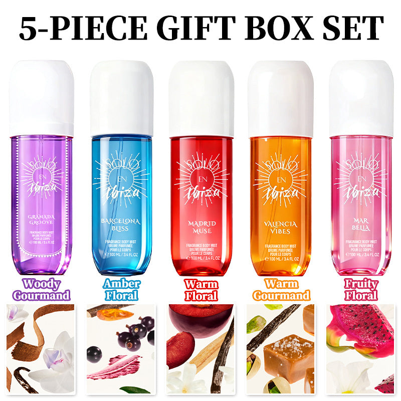 Women's Hair & Body Fragrance Mist 5-Piece Gift Set