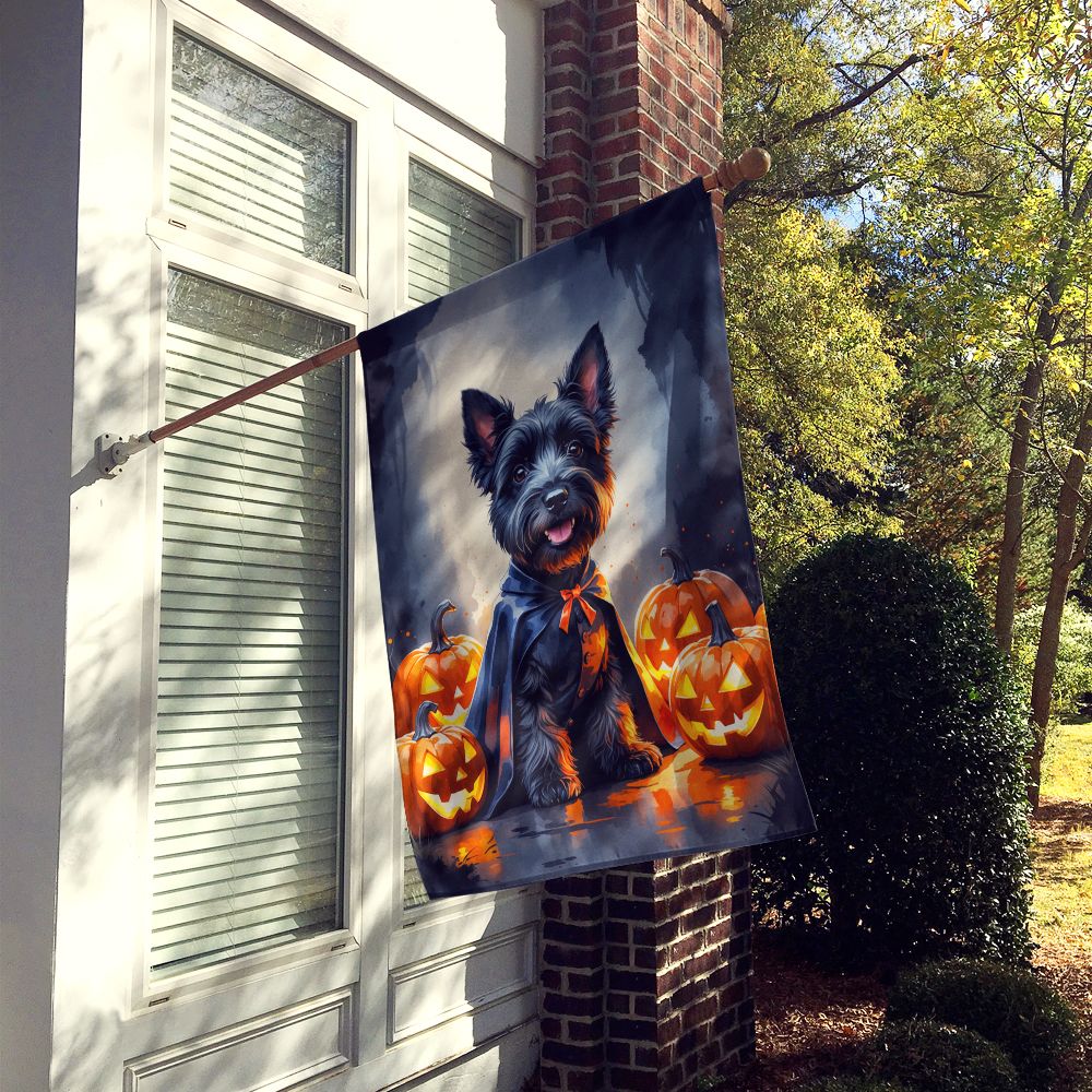 Scottish Terrier Puppy Halloween House Flag House-Size Decorative Flag